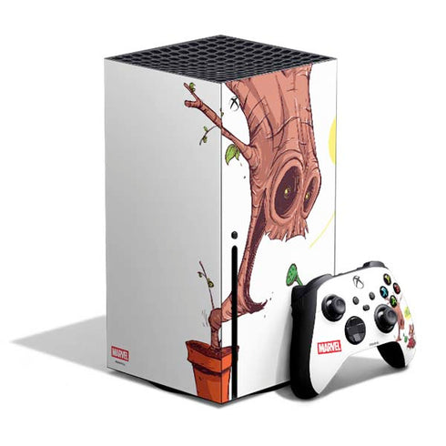 Marvel Rocket Raccoon and Groot Tall Tails Xbox Series X Skins
